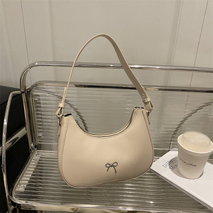 Bolso Bandolera de Mujer 2026, Nuevo Estilo, Moderno, Ligero, Plegable, de Cuero Genuino, Retro, Casual, con Lazo Decorativo - Product Image 4