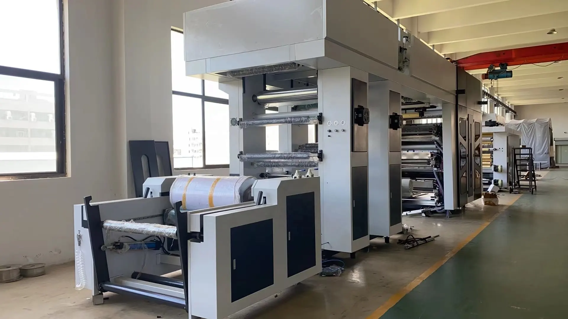 6 colors central drum press plastic machines price for baby paper  non-woven and plastic film flexographic printing