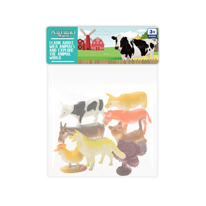 JinYing - Juguetes de Animales de Granja con <span class=keywords><strong>Descuento</strong></span>, Gato, Vaca, Ocho Animales, Juguetes de Dibujos Animados, Modelos de Animales de Zoológico de Plástico - Product Image 4