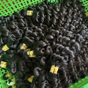 Capelli Indiani Naturali per la Crescita dei Capelli, Vendita all'Ingrosso di Fasci di Capelli Grezzi Indiani, Fasci Naturali Indiani, Capelli con Punta a K, Estensioni Grezze Indiane Direttamente dalla Fabbrica - Product Image 6