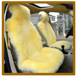 Araç aksesuarları gerçek koyun derisi araba koltuğu kapakları uzun kuzu derisi kürk araba koltuk minderleri - Product Image 4