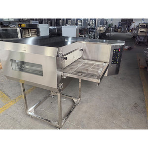 Equipo de Panadería Comercial, <span class=keywords><strong>Horno</strong></span> de Pizza Eléctrico a Gas con Cinta Transportadora, Línea de Producción Automatizada de Pizza Congelada de 18/26/32 Pulgadas - Product Image 1