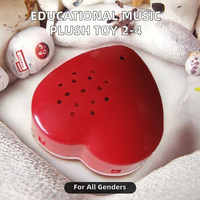 Juguetes Musicales Educativos Unisex de Fábrica para Niños de 2 a 4 Años, con Módulo de Sonido de Corazón con Grabación en Tiempo Real, Chip ABS, Muñecos de Peluche