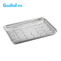 Hitzebeständiger, verdickter, langlebiger Aluminiumfolienbehälter für Picknick und Grillen im Freien, antihaftbeschichtete Bratfolienschalen