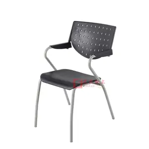 Bán buôn giá thấp đào tạo ghế kim loại khung ghế văn phòng với tay vịn và thoáng khí tựa lưng cho cuộc họp và hội nghị