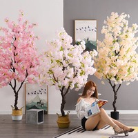 Kustom desain buatan tangan DIY palsu bunga Sakura buatan bunga Sakura pohon bunga untuk dekorasi pernikahan