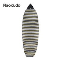 Housse de planche de surf légère en tissu éponge, avec poche intérieure, housse de chaussette de planche de surf multicolore, taille personnalisée