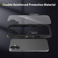 Pour iPhone 16 Plus Transparent Acrylique Retour Vague Motif Cadre Anti-chute Téléphone étui pour iphone 16e 16 Pro 16 Pro Max 16 Plus