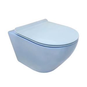 <span class=keywords><strong>Cisterna</strong></span> oculta para inodoro esmaltado montado en la pared de cerámica mate de una pieza para el hogar, Villa, baño, diseño colorido para colgar en la pared - Product Image 5