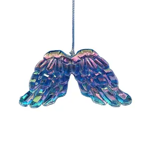 Clear wing hanging ornament for Christmas tree decoration