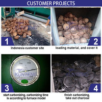 Shisha commerciale-fabrication de charbon de bois-machine balle de riz bambou bois sciure de bois coquille de noix de coco ligne de production de briquettes de charbon de bois