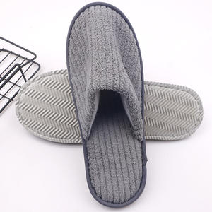 Custom Wholesale Luxury Disposable Hotel <strong>Slippers</strong> Flat Coral Velvet Eco-Friendly Comfortable Haofei Brand Hotel Amenities - Product Image 3