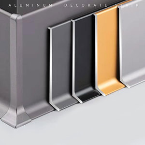 Rodapié Moderno de Aleación de Aluminio Resistente al Agua, Decoración de Esquinas de Pared para Accesorios de Suelo de Hotel - Product Image 4
