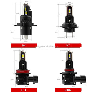 Ampoules LED pour voiture H11 <span class=keywords><strong>H7</strong></span> les plus récentes, H4 9005, tubes en cuivre en forme de <span class=keywords><strong>U</strong></span>, phares LED - Product Image 4
