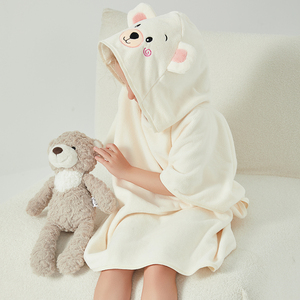 Wholesale Baby Beach Towel Coral Velvet Towel Poncho Hooded <strong>Robe</strong> Surf Kids <strong>Swim</strong> Towel Beach <strong>Robe</strong> - Product Image 3
