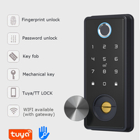 Serrure de porte électronique intelligente à empreinte digitale, code NFC, verrouillage automatique intelligent pour maison, hôtel, appartement