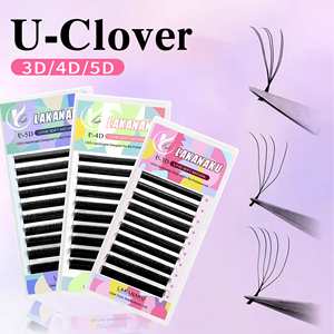 Extensions de cils en vison 3D 4D 5D U W, en PBT coréen noir mat, doux, 0.07, forme U, YY, pour marque privée, fournitures de cils, logo personnalisé - Product Image 1
