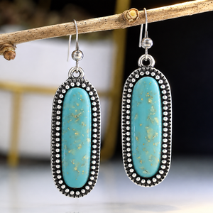 Orecchini Boho Vintage con Effetto Scintillante Colorato, Orecchini Pendenti in Stile Retrò, Accessori di Moda per Donne - Product Image 1