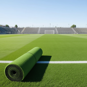 หญ้าเทียมสีเขียว กว้าง 4.0 เมตร ความสูงของเส้นหญ้า 30 มม. ทนทาน เหมาะสำหรับใช้ในสนามกีฬาหลังบ้าน - Product Image 2