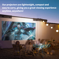 Fábrica al por mayor A8 Proyector Smart Tv Home Theater 4K Full Hd Proyectores al aire libre Mini portátil Teléfono móvil Android Proyector