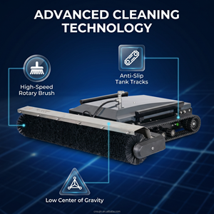 Robot de <span class=keywords><strong>nettoyage</strong></span> automatique autonome pour panneaux photovoltaïques, système de rouleaux coulissants, <span class=keywords><strong>nettoyage</strong></span> à sec, <span class=keywords><strong>nettoyage</strong></span> à l'eau - Product Image 4