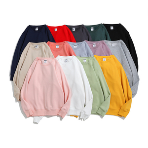 Chất Lượng Cao In Ấn Thêu Bông 350GSM Áo Thun Rắn <span class=keywords><strong>Crewneck</strong></span> Cực Lông Cừu Biểu Tượng Tùy Chỉnh Unisex Crew Cổ Áo Nỉ - Product Image 1