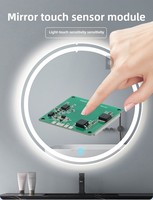 Module de commutation tactile inductif intelligent Shinechip TD100 12V 24V 5A 60W pour miroir, sensible à la lumière, avec variation de couleur réglable de 1 à 5 mm