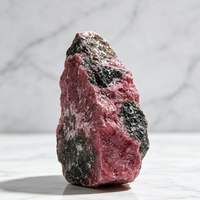 Pierre brute de rhodonite naturelle de haute qualité, spécimen minéral à motif rose pour terrarium, aquascaping, décoration de jardin et collection de roches