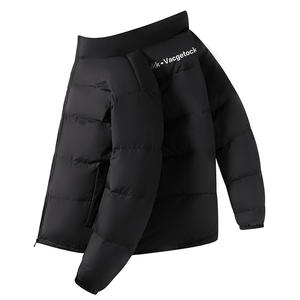 ปกยืนขึ้นสีทึบหลวมขนมปังและเสื้อผ้าคู่แจ็คเก็ต2025หนาขึ้นใหม่สำหรับฤดูหนาวพักผ่อนทันสมัย - Product Image 1