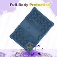 Nouvelle coque de protection universelle en silicone à trois caméras pour tablette 10,1 pouces, anti-chute et anti-stress