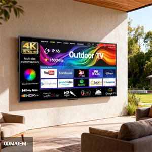 Televisor para Exteriores con Carcasa Totalmente Metálica, Resistente al Agua IP55, de Grado Comercial, 1500nits, 4k HD, 65 Pulgadas, con CMS OEM - Product Image 1