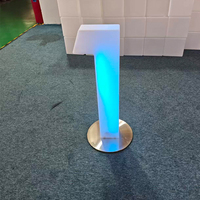Panneau publicitaire LED numérique moderne et lumineux, décoratif, alimenté par batterie, design personnalisé pour la vente au détail
