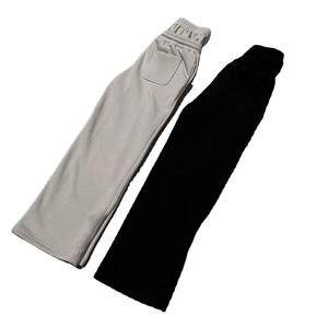 Straight Full Length Polyester Cotton Pants Casual Comfortable Regular Fit Daily Wear <b>Trousers</b> - Product Image 1