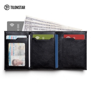 TILONSTAR TVC302W Tarjetero Minimalista de Cuero Premium Vintage, Tarjetero de Aluminio Anti-robo, Cartera Emergente - Product Image 3