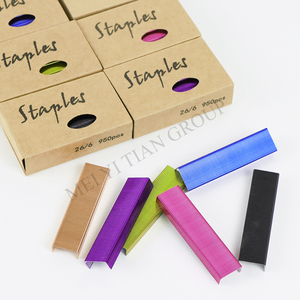Agrafes pour bureau, 10 pièces, 26/6, 12mm de largeur, 950/boîte, <span class=keywords><strong>Rose</strong></span>, or, noir, bleu, violet - Product Image 6