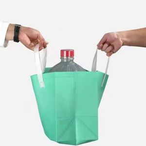 Custom Food Cooler Bags <b>Foldable</b> Non-Woven Aluminum Film Insulated Lunch Bag Wholesale - Product Image 2