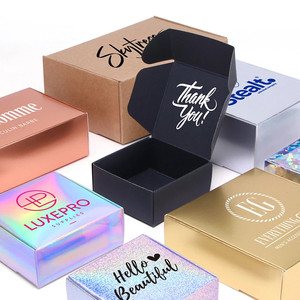 Custom Logo Printed Size Kraft Shipping Mailer Cardboard Boxes Corrugated Mailing Carton Paper Box Apparel Packaging