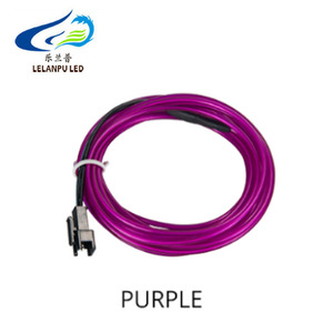 EL alambre frío línea Flexible luces del <span class=keywords><strong>coche</strong></span> 12V 12V LED de neón 1M 3M 5M atmósfera luz fría luz franja decoración Interior lámparas de <span class=keywords><strong>coche</strong></span> - Product Image 5