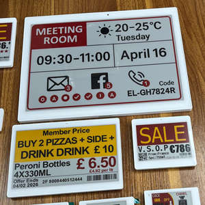 Etiqueta Electrónica de Precio con Pantalla de Tinta Electrónica de 7.5 Pulgadas, ESP32, API SPI, 2.4GHz, Software Bluetooth BLE 5.0, Etiquetas Digitales para Estantes - Product Image 5