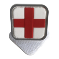 Patch en caoutchouc PVC souple personnalisé OEM série médicale patchs en caoutchouc PVC