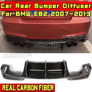 ดิฟฟิวเซอร์กันชนหลัง E82 คาร์บอนไฟเบอร์แท้ สไตล์ MP ชุดแต่งลิ้นกันชนหลัง สำหรับ BMW E82 2007-2013 อุปกรณ์ตกแต่งรถยนต์ - Product Image 2