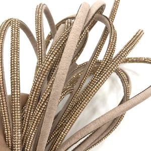 R004 신발에 대한 새로운 핫 크리스탈 스트립 라인 석 로프 패션 라인 석 문자열 코드 샌들 장식 - Product Image 4