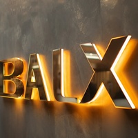 Enseigne rétroéclairée personnalisée avec panneau métallique, lettres 3D en acrylique, logo LED pour clinique dentaire, bureau, devanture de magasin, signalétique murale