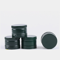 Bouchon en aluminium noir, vert, or, 31,5*24mm, avec bec verseur en plastique, non rechargeable, à vis, pour bouteilles d'huile d'olive - Vente en gros
