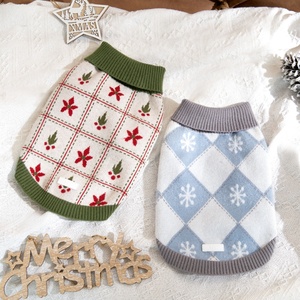 Venta caliente sólido clásico lindo poliéster perro suéter cuello alto para perros medianos Unisex - Product Image 5