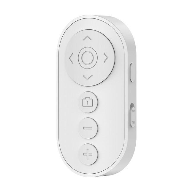 Wireless Camera Remote with Zoom/Camera Switch for Photo and Vlogging Compatible with iOS & Android Smartphone