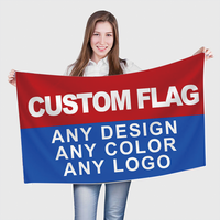 Drapeau personnalisé durable, fournitures de fête festives, bannière en polyester de soie imprimée numériquement pour la décoration de festival