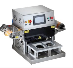 Machine d'emballage sous atmosphère modifiée automatique, machine de scellage de boîtes alimentaires, machine industrielle électrique 220V pour boîtes en plastique - Product Image 2