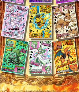 YQ Wholesale Collezione Premium Anime Giapponesi Pokemoned Art Board Charizard Sigillato Blind Rare Trading Card Fan Art Booster Box - Product Image 3