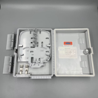 Boîtier de distribution fibre optique extérieur étanche ABS+PC 16 ports FTTH CATV/FTTX NAP avec répartiteur PLC et connecteurs SC, noir/blanc, mural